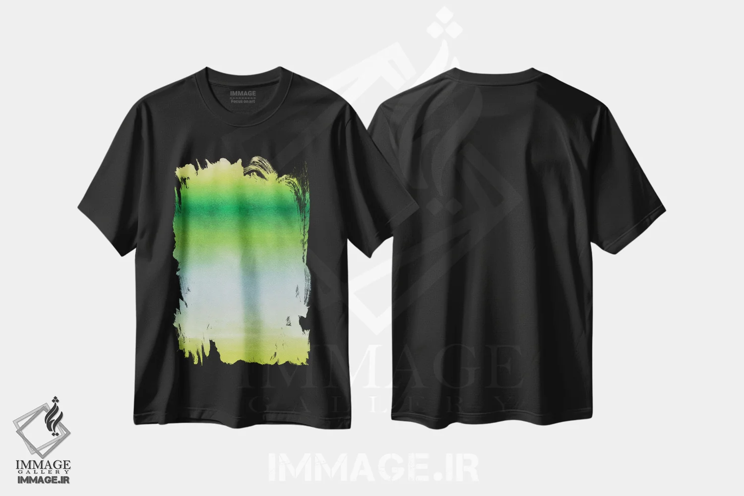 تیشرت مشکی طرح دار "خورشید و دریا III" اثر ایرنا اورلوف | immage.ir