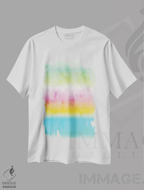 تیشرت سفید طرح دار "آرامش III" اثر ایرنا اورلوف | فروشگاه ایماژ