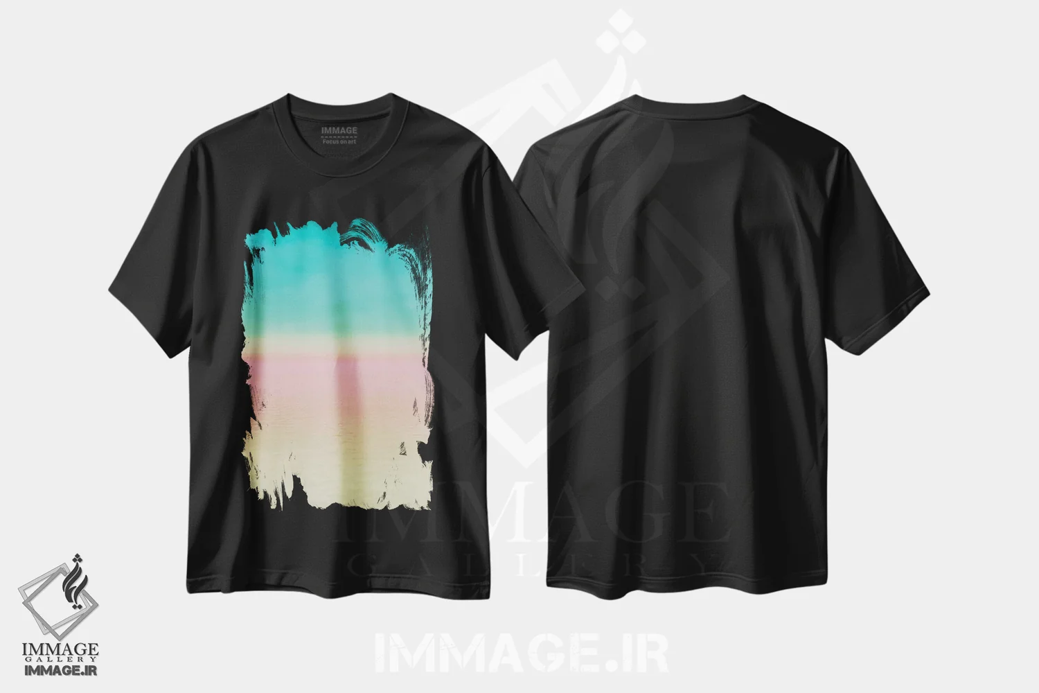 تیشرت مشکی طرح دار "ذن I" اثر ایرنا اورلوف | immage.ir