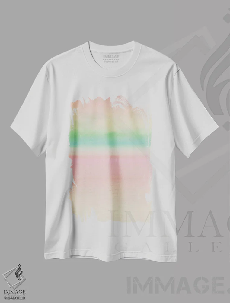 تیشرت سفید طرح دار "ذن III" اثر ایرنا اورلوف | immage.ir