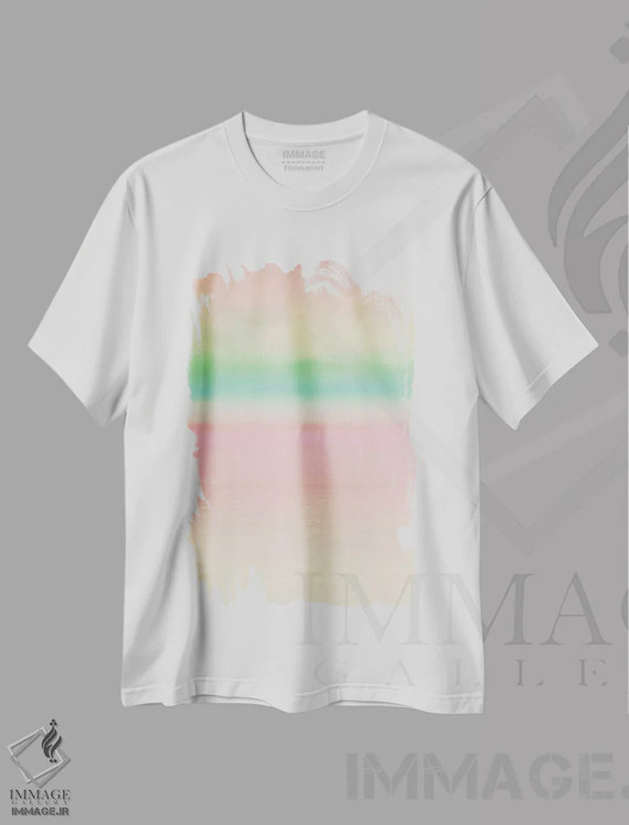 تیشرت سفید طرح دار "ذن III" اثر ایرنا اورلوف | immage.ir