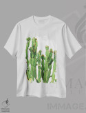 تیشرت سفید طرح دار "در حال و هوای کاکتوس IV"، مدیوم اثر ایرنا اورلوف | immage.ir