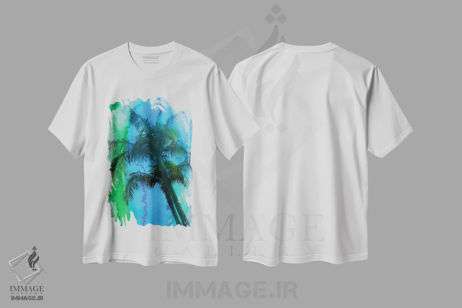 تیشرت سفید طرح دار "زیبایی گرمسیری"، تزئینی اثر ایرنا اورلوف | فروشگاه ایماژ