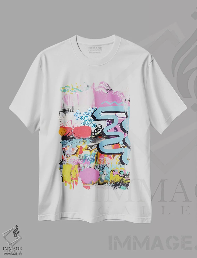 تیشرت سفید طرح دار "دوستی" اثر ایرنا اورلوف | فروشگاه ایماژ