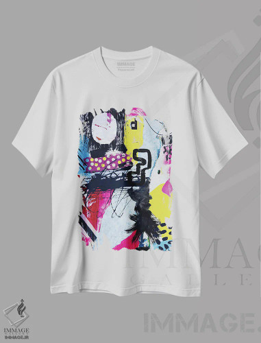 تیشرت سفید طرح دار "شعر تاکیدی" اثر ایرنا اورلوف | فروشگاه ایماژ