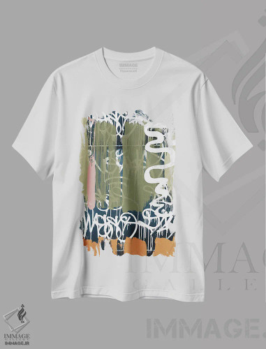 تیشرت سفید طرح دار "ترکیب هیجان انگیز" اثر ایرنا اورلوف | فروشگاه ایماژ