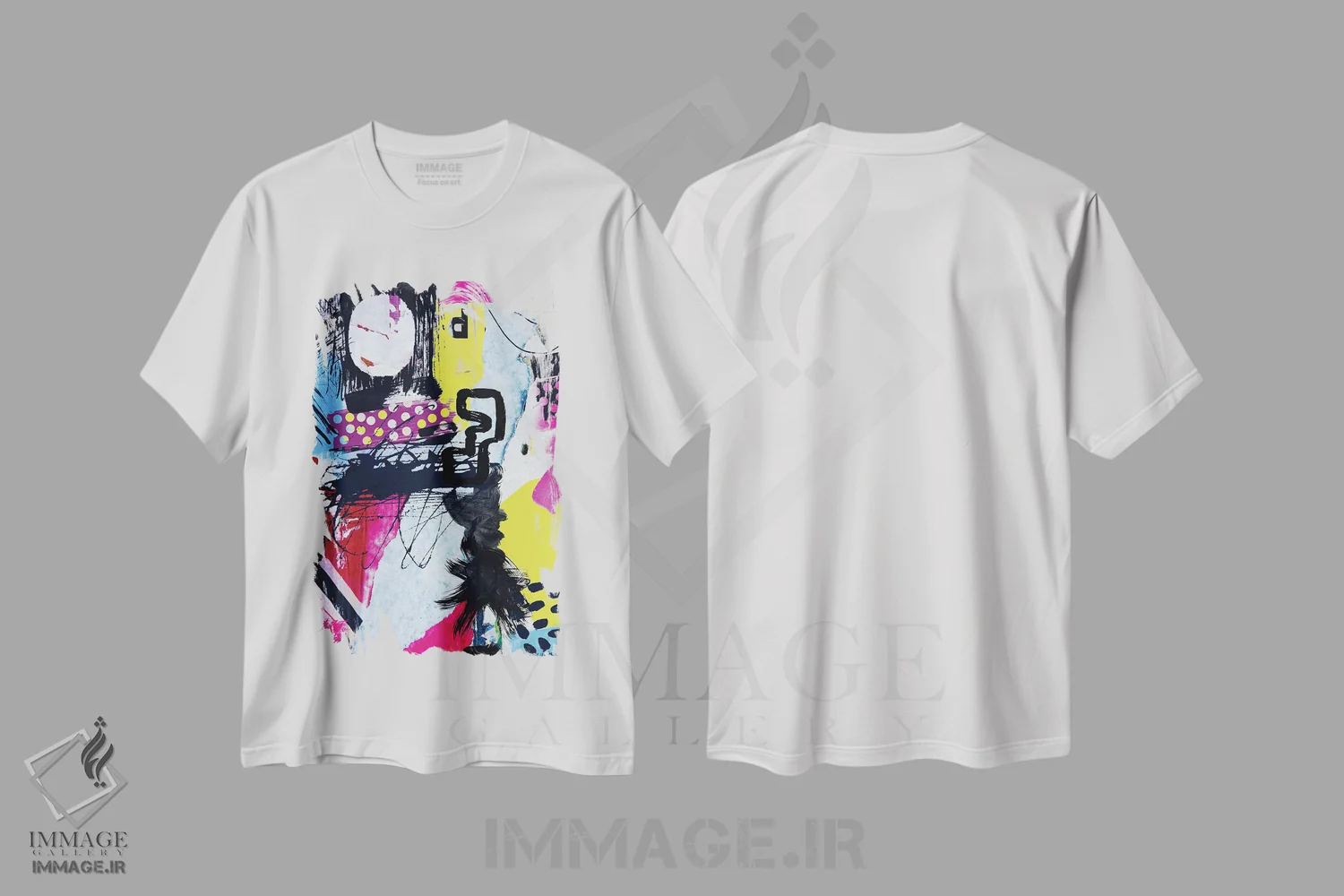تیشرت سفید طرح دار "شعر تاکیدی" اثر ایرنا اورلوف | فروشگاه ایماژ