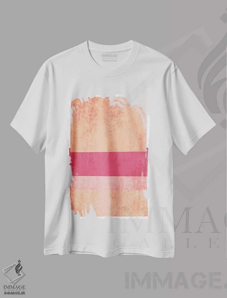 تیشرت سفید طرح دار "اشکال هندسی VI" اثر ایرنا اورلوف | immage.ir