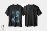 تیشرت مشکی طرح دار "آسمان نیمه شب III"، دکور معاصر اثر ایرنا اورلوف | فروشگاه ایماژ