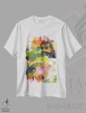 تیشرت سفید طرح دار "روز شاد III" اثر ایرنا اورلوف | فروشگاه ایماژ