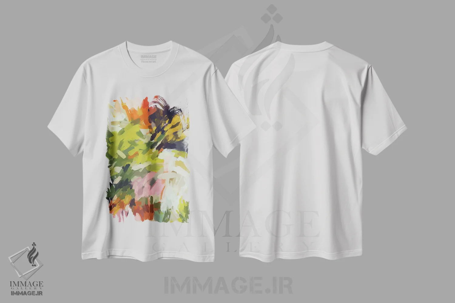 تیشرت سفید طرح دار "روز شاد ۲-۲F" اثر ایرنا اورلوف | immage.ir