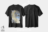 تیشرت مشکی طرح دار "آبرنگ ساحلی II" اثر ایرنا اورلوف | فروشگاه ایماژ