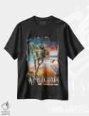 تیشرت مشکی طرح دار پارک ملی جاشوا تری، تزئینی اثر اولد رد تراک | immage.ir