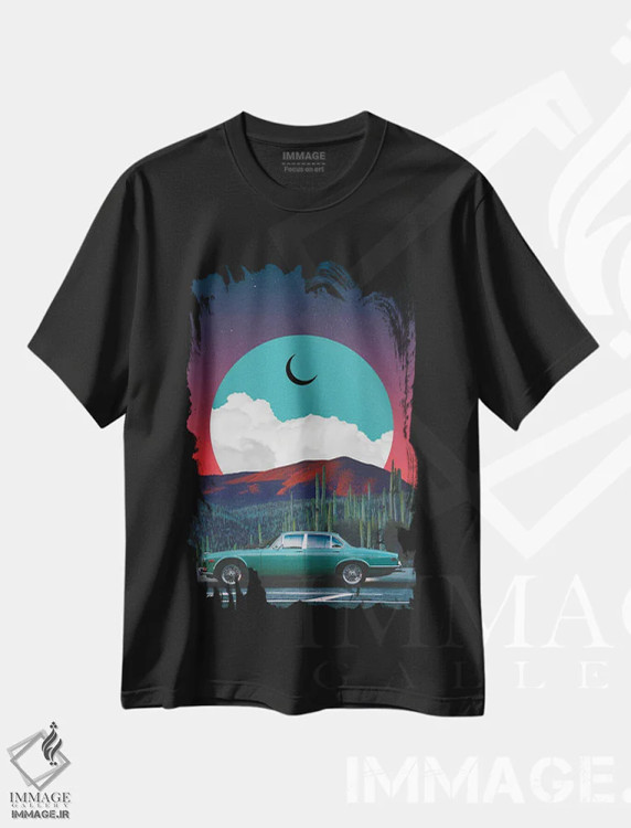 تیشرت مشکی طرح دار جگوار، عکاسی ترکیبی اثر دانر اوروزکو | immage.ir