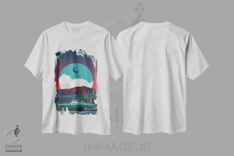 تیشرت سفید طرح دار جگوار، عکاسی ترکیبی اثر دانر اوروزکو | فروشگاه ایماژ