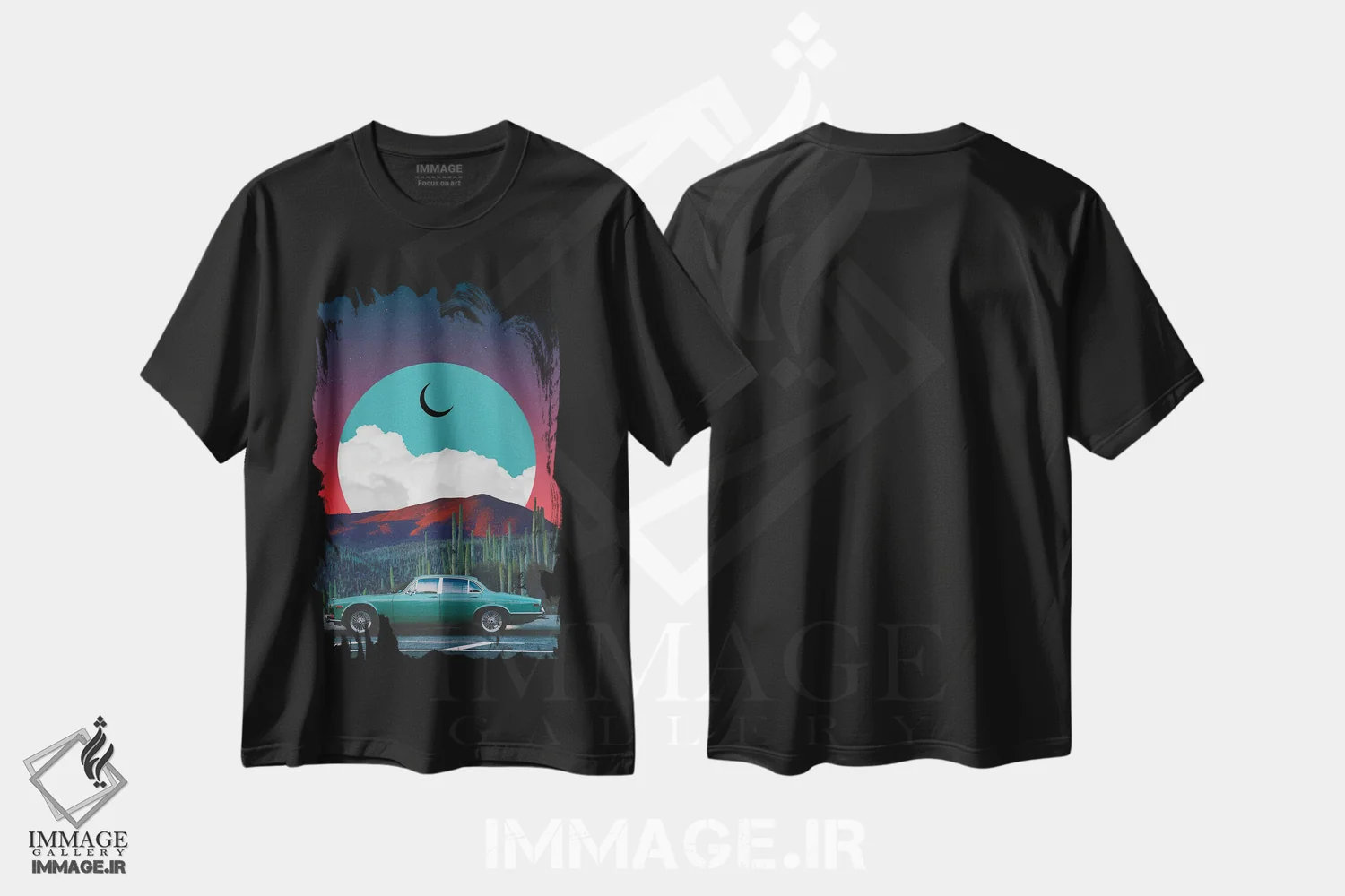 تیشرت مشکی طرح دار جگوار، عکاسی ترکیبی اثر دانر اوروزکو | immage.ir