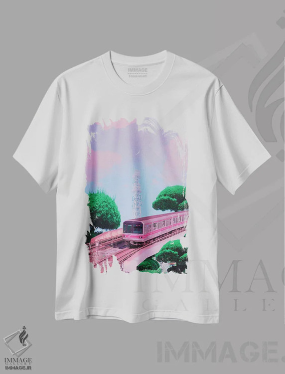 تیشرت سفید طرح دار انیمه در برابر واقعیت پنجم، عکاسی ترکیبی اثر دانر اوروزکو | immage.ir