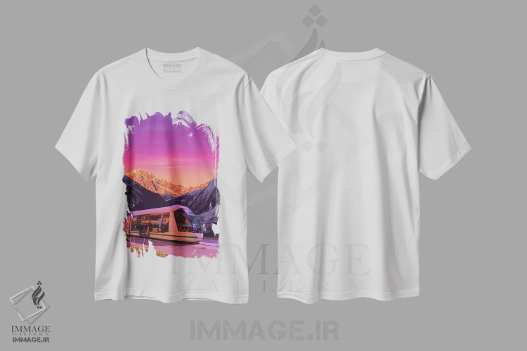 تیشرت سفید طرح دار مترویوِیو، عکاسی ترکیبی اثر دانر اوروزکو | immage.ir
