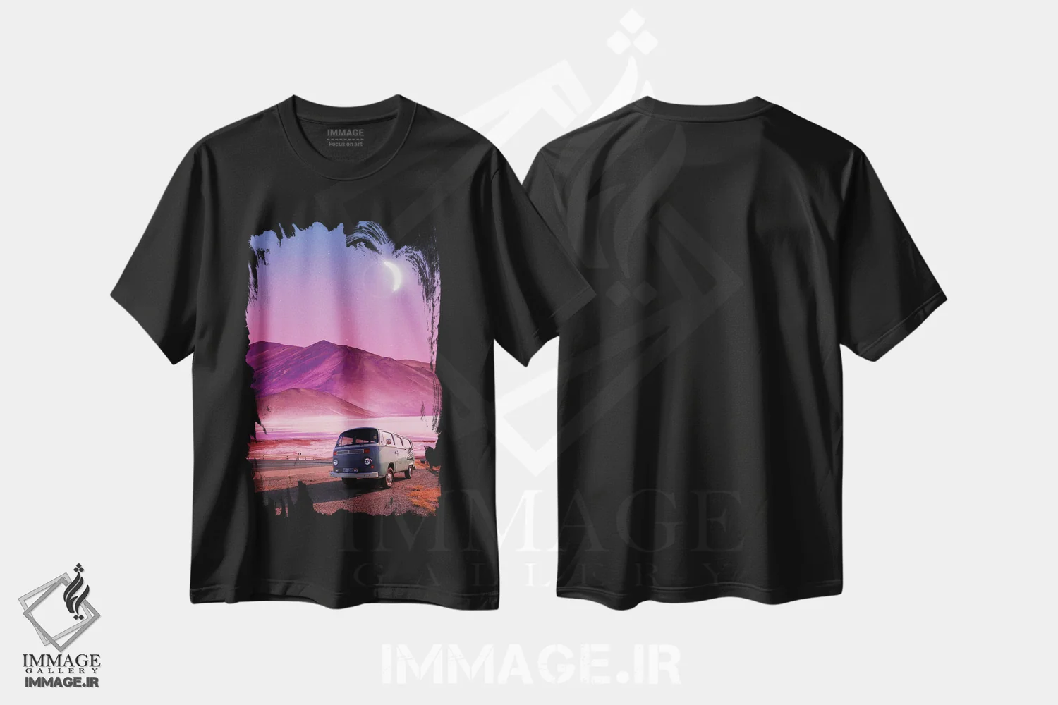 تیشرت مشکی طرح دار سفر آتاکاما، عکاسی ترکیبی اثر دانر اوروزکو | immage.ir