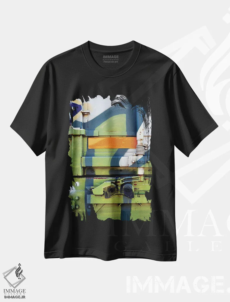 تیشرت مشکی طرح دار چسیا I، هنر خیابانی اثر لوان اوسترگارد | immage.ir