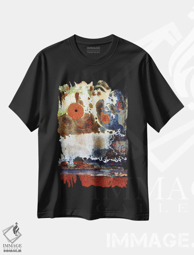 تیشرت مشکی طرح دار سولیل اثر لوان اوسترگارد | فروشگاه ایماژ