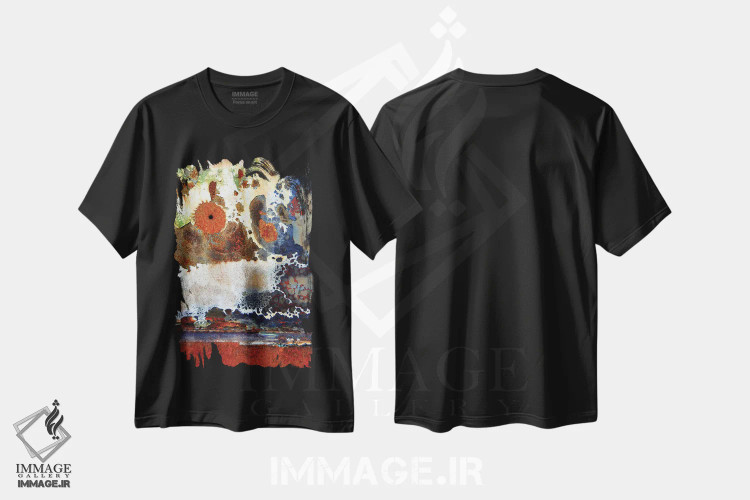 تیشرت مشکی طرح دار سولیل اثر لوان اوسترگارد | فروشگاه ایماژ