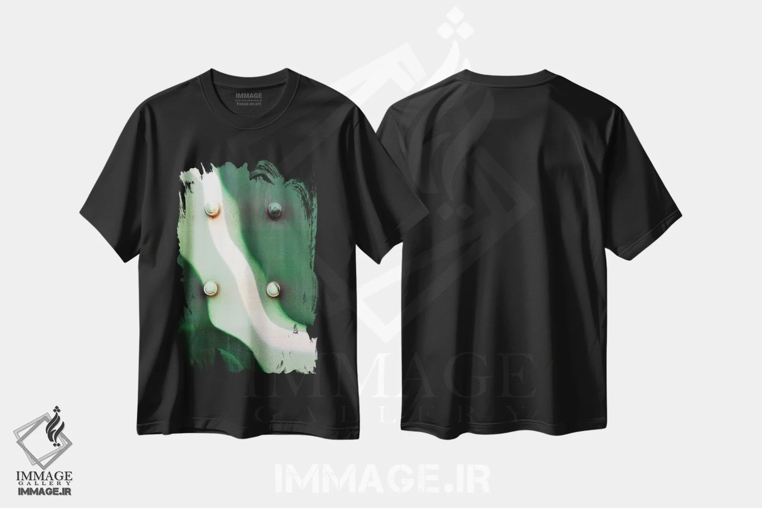 تیشرت مشکی طرح دار چسیا III اثر لوان اوسترگارد | فروشگاه ایماژ