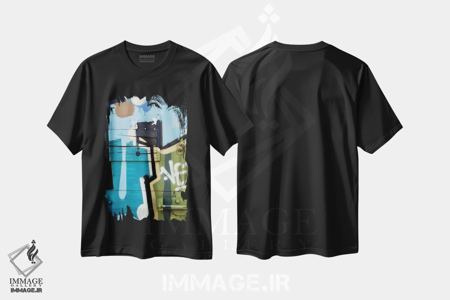 تیشرت مشکی طرح دار وتیان اثر لوان اوسترگارد | فروشگاه ایماژ