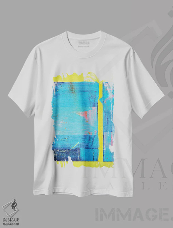 تیشرت سفید طرح دار آمای I اثر لوان اوسترگارد | فروشگاه ایماژ