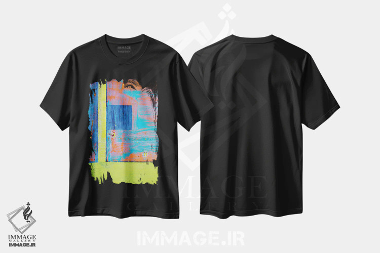 تیشرت مشکی طرح دار آمای III اثر لوان اوسترگارد | فروشگاه ایماژ