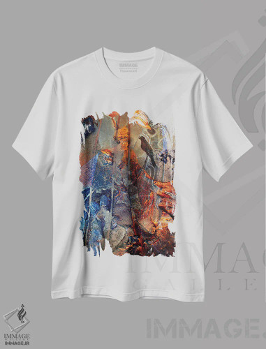 تیشرت سفید طرح دار موری نو شیسین اثر لوان اوسترگارد | فروشگاه ایماژ