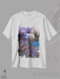 تیشرت سفید طرح دار رویاهای چشم انداز اثر لوان اوسترگارد | immage.ir