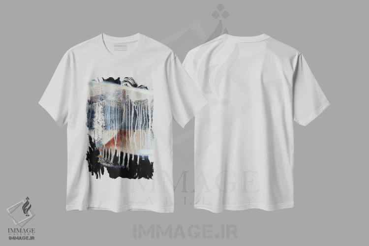 تیشرت سفید طرح دار اصل اثر لوان اوسترگارد | immage.ir