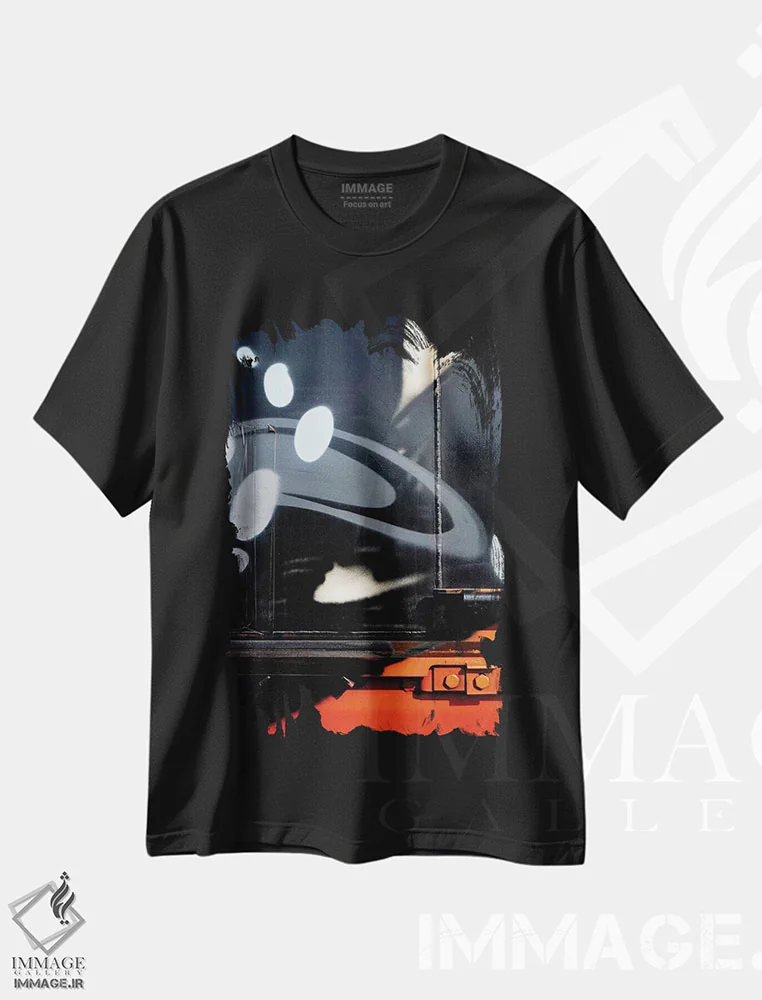 تیشرت مشکی طرح دار بیضی I اثر لوان اوسترگارد | immage.ir