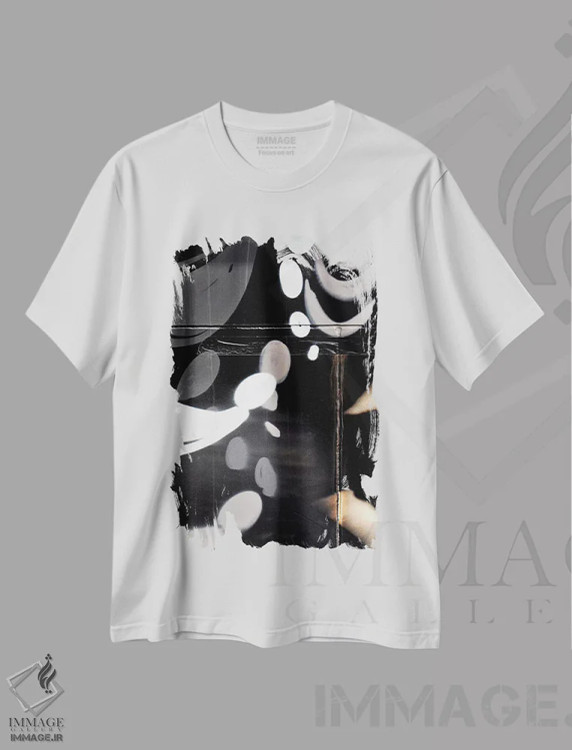 تیشرت سفید طرح دار بیضی VI اثر لوان اوسترگارد | فروشگاه ایماژ