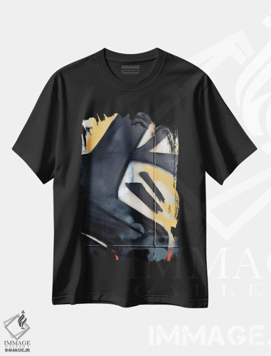 تیشرت مشکی طرح دار بیضی VII اثر لوان اوسترگارد | فروشگاه ایماژ