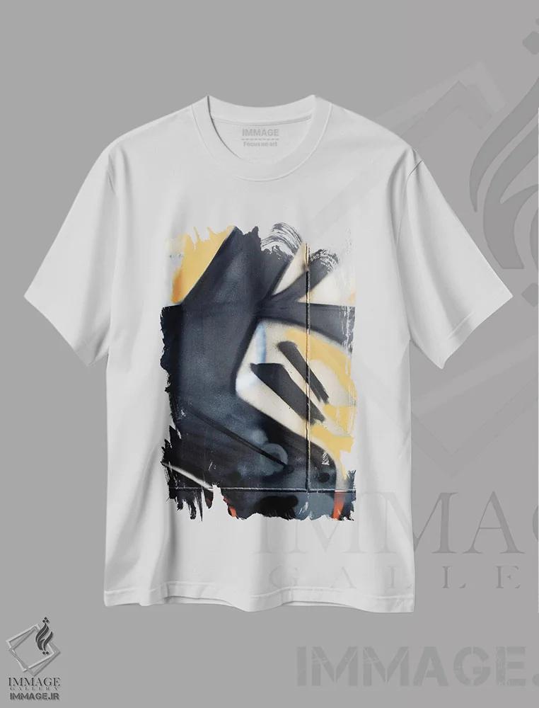 تیشرت سفید طرح دار بیضی VII اثر لوان اوسترگارد | immage.ir