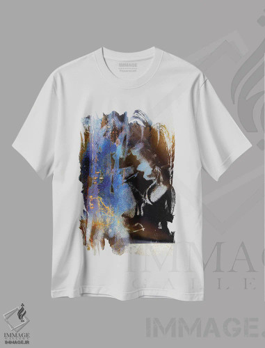 تیشرت سفید طرح دار رویای اثیری اثر لوان اوسترگارد | فروشگاه ایماژ