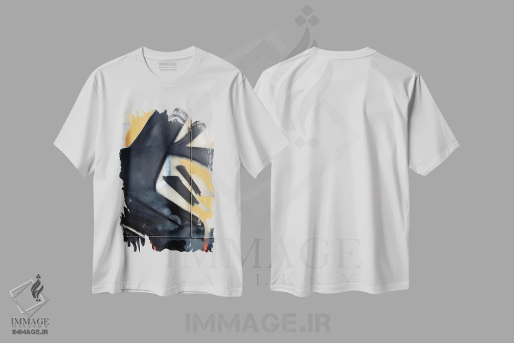 تیشرت سفید طرح دار بیضی VII اثر لوان اوسترگارد | immage.ir