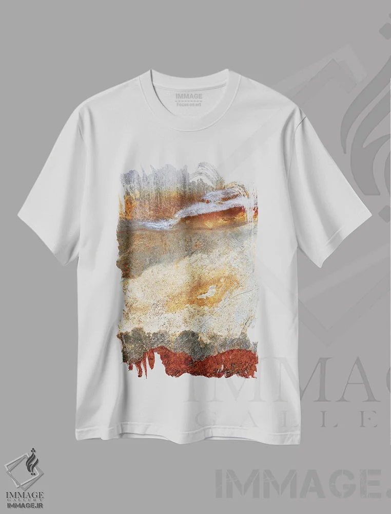 تیشرت سفید طرح دار جنگل در زمستان اثر لوان اوسترگارد | فروشگاه ایماژ