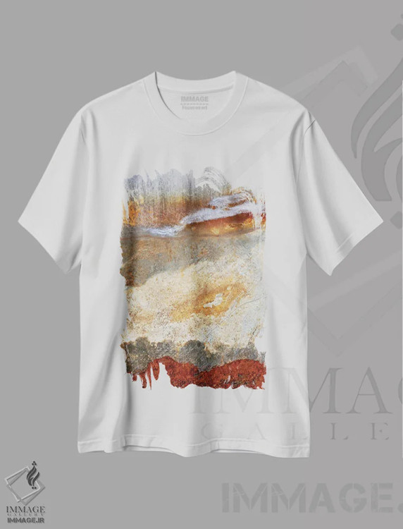 تیشرت سفید طرح دار جنگل در زمستان اثر لوان اوسترگارد | فروشگاه ایماژ
