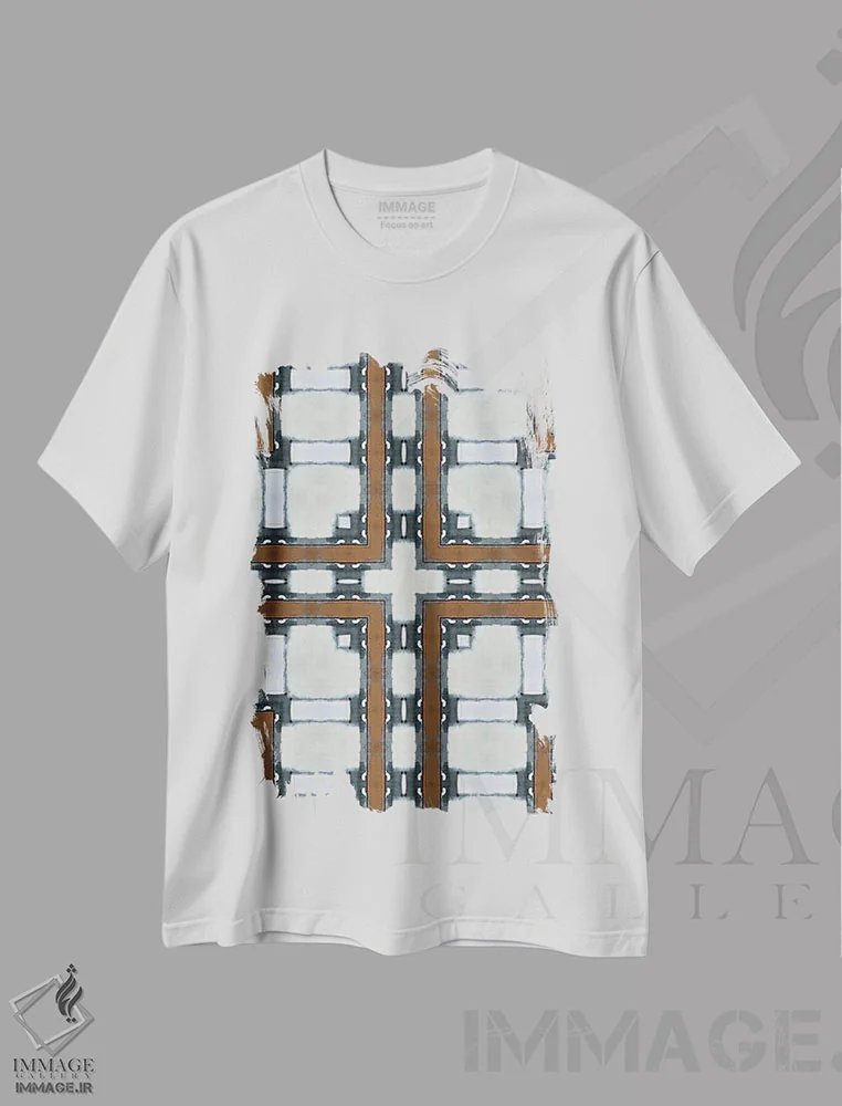 تیشرت سفید طرح دار هییاکه اثر لوان اوسترگارد | فروشگاه ایماژ
