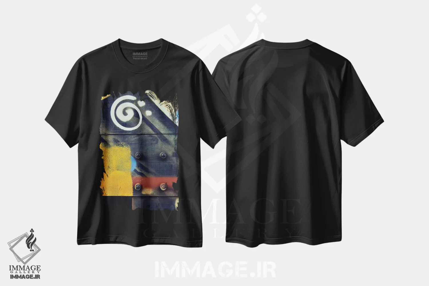تیشرت مشکی طرح دار کوکوپلی اثر لوان اوسترگارد | فروشگاه ایماژ