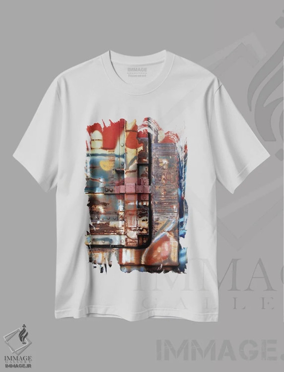 تیشرت سفید طرح دار پاسئو اثر لوان اوسترگارد | immage.ir