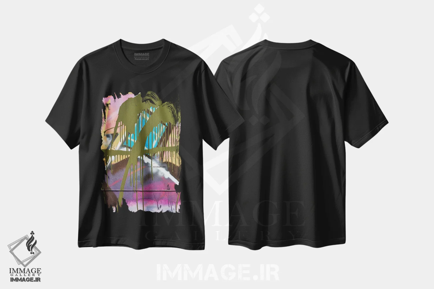 تیشرت مشکی طرح دار اوچیرُ ۲ اثر لوان اوسترگارد | immage.ir