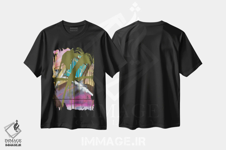 تیشرت مشکی طرح دار اوچیرُ ۲ اثر لوان اوسترگارد | immage.ir