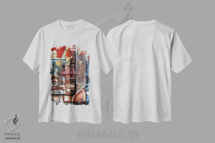 تیشرت سفید طرح دار پاسئو اثر لوان اوسترگارد | immage.ir