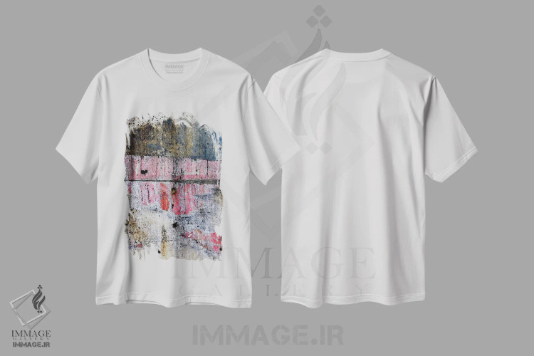تیشرت سفید طرح دار پورت تاون زند اثر لوان اوسترگارد | فروشگاه ایماژ
