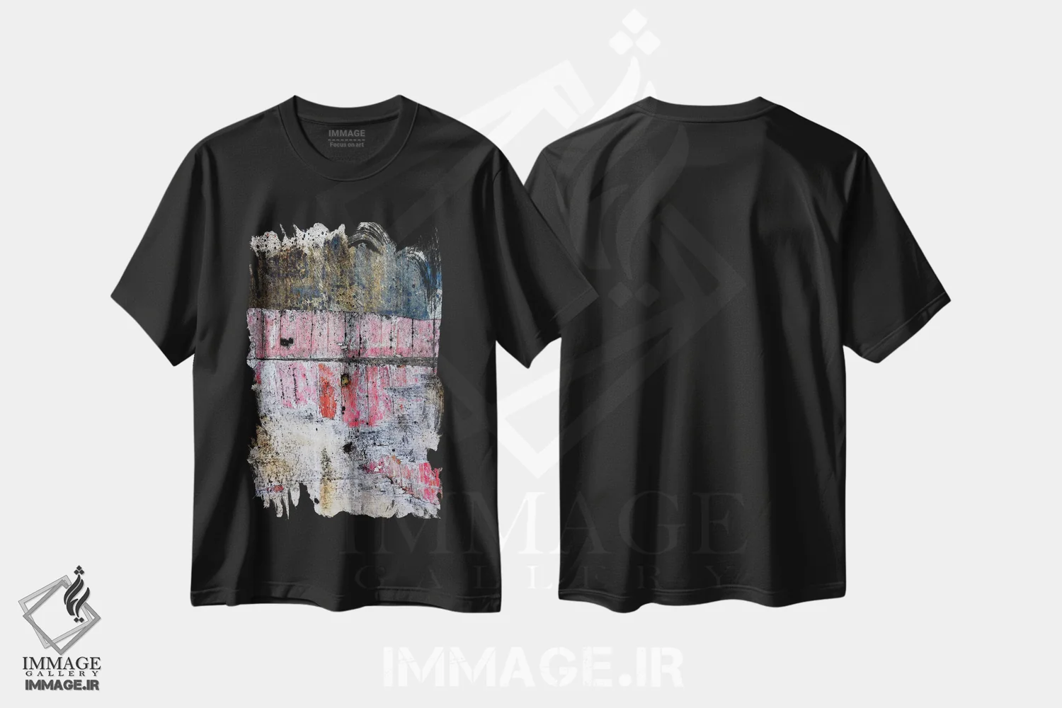 تیشرت مشکی طرح دار پورت تاون زند اثر لوان اوسترگارد | immage.ir