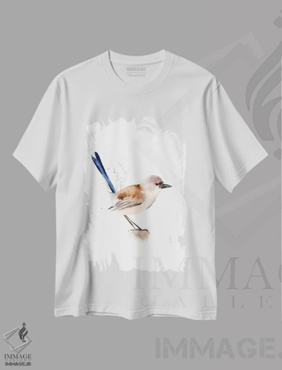 تیشرت سفید طرح دار سرلاک ها ۳، دکور کلبه و لژ اثر الگا چفرانوف | فروشگاه ایماژ